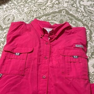 Columbia Fuchsia Outdoor Shirt